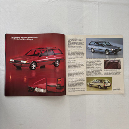1985 Subaru Car Sales Brochure Catalog Advertising Turbo GL STD DL Wagon Brat +