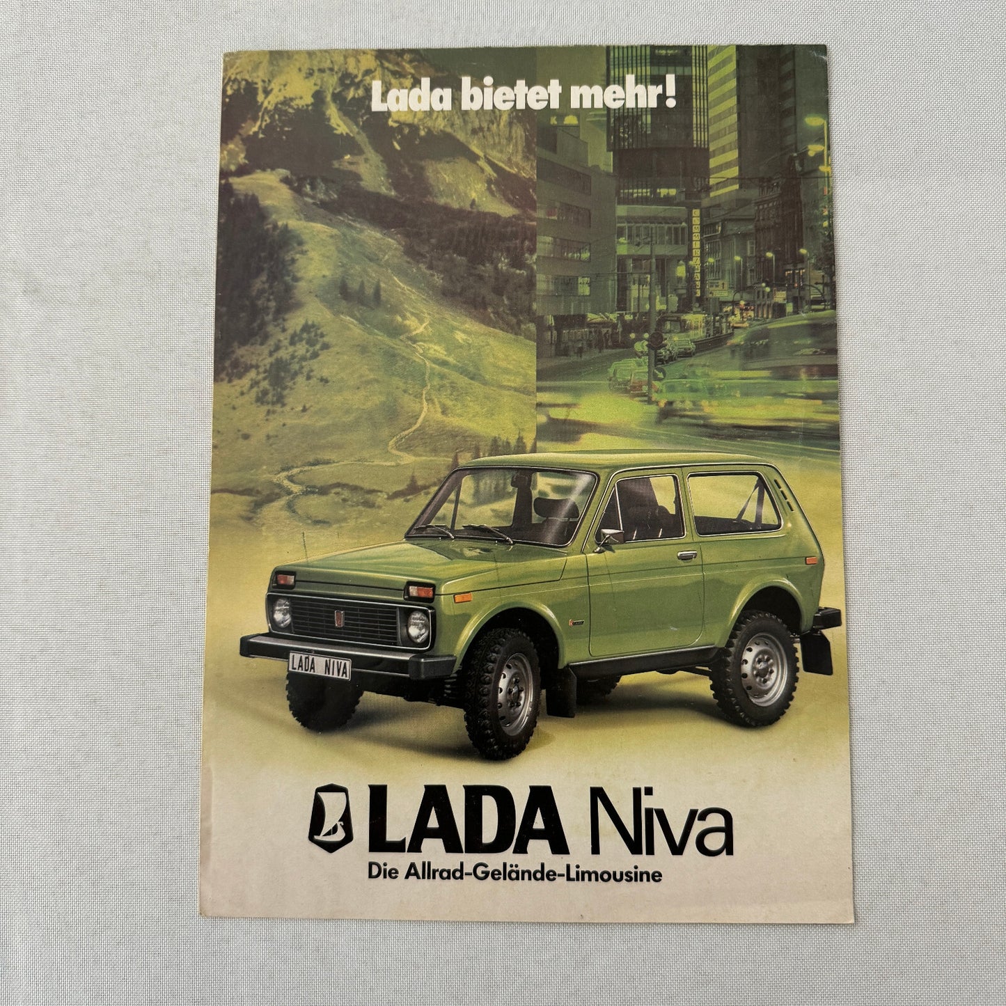 Lada Niva Car Sales Brochure Catalog German Language European Market