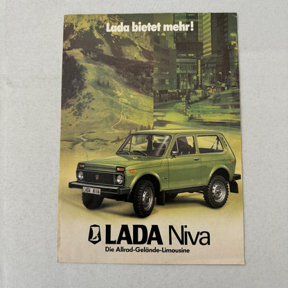 Lada Niva Car Sales Brochure Catalog German Language European Market