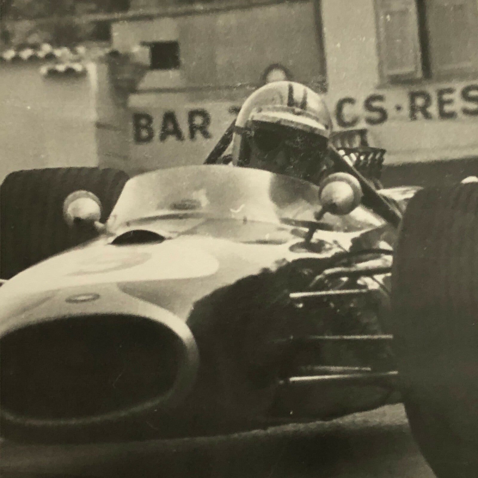 Vintage Racing Car Driver Photo Photograph Print 