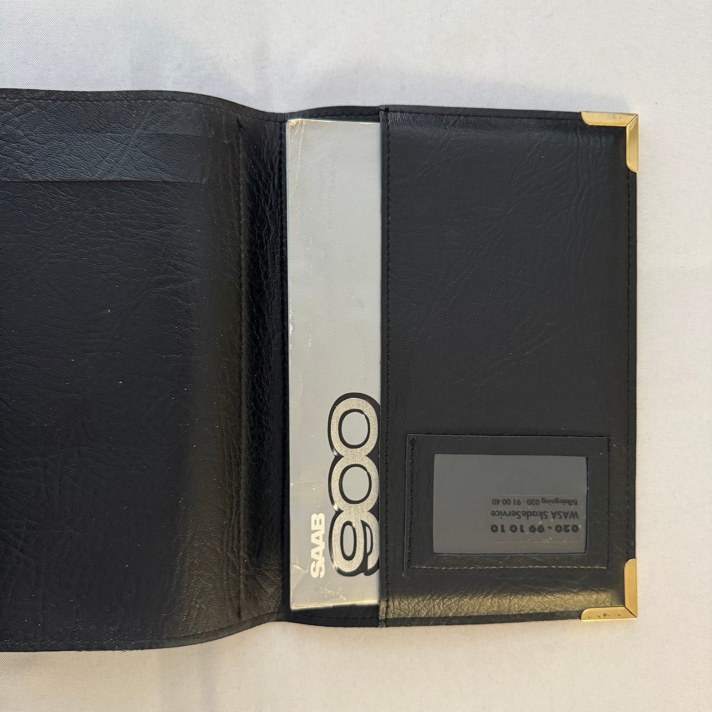 1988 Saab 900 Owners Manual Book Pouch Sedan Convertible Vintage Car SWEDISH