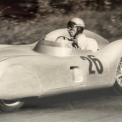 Vintage Racing Photo Photograph Print Unidentified Car Driver Julius Weitmann