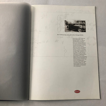 Bugatti Chiron EB 18/3 Concept Car Sales Brochure Catalog