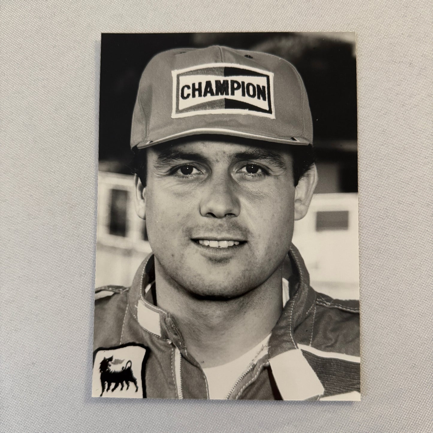 Patrick Tambay Racing Driver Photo Photograph Champion Sparkplug 1983