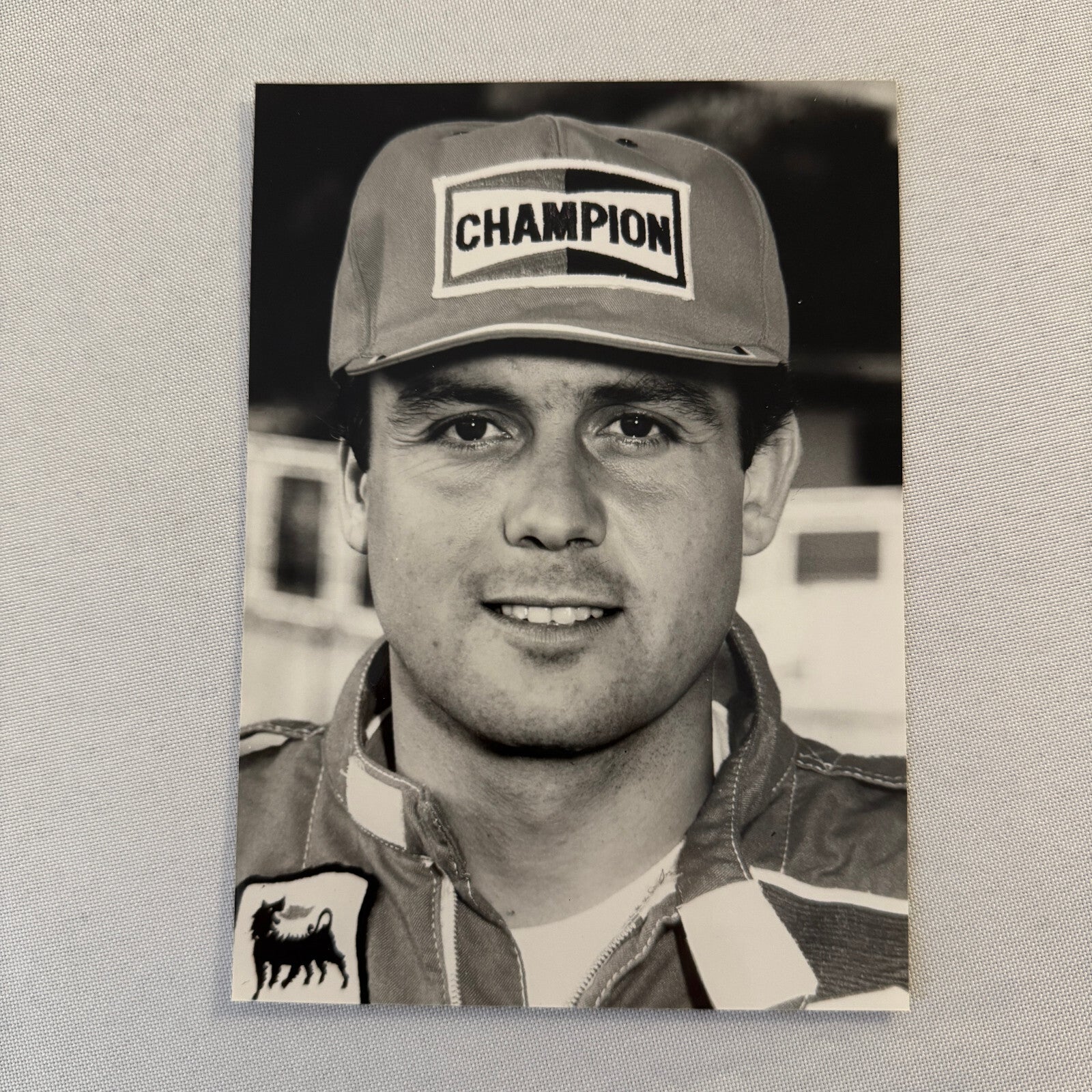 Patrick Tambay Racing Driver Photo Photograph Champion Sparkplug 1983