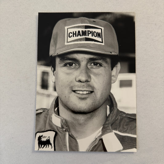Patrick Tambay Racing Driver Photo Photograph Champion Sparkplug 1983
