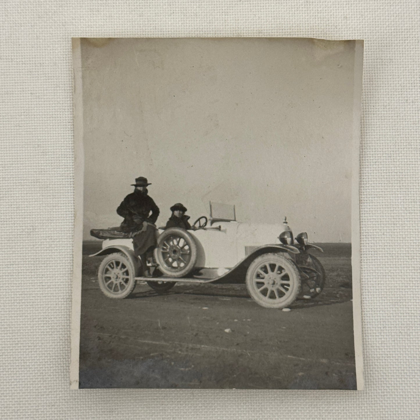 Vintage Photo Photograph Print Early Car Automobile People