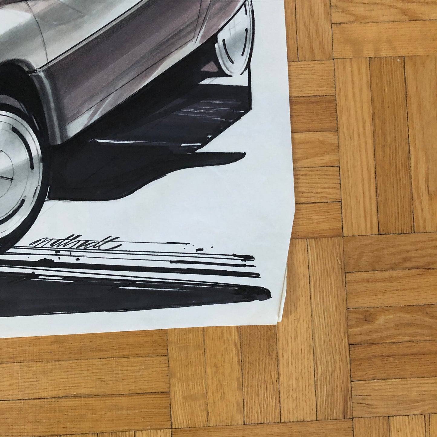 Car Styling Concept Illustration Art Drawing Sketch Vintage NOTTRODT