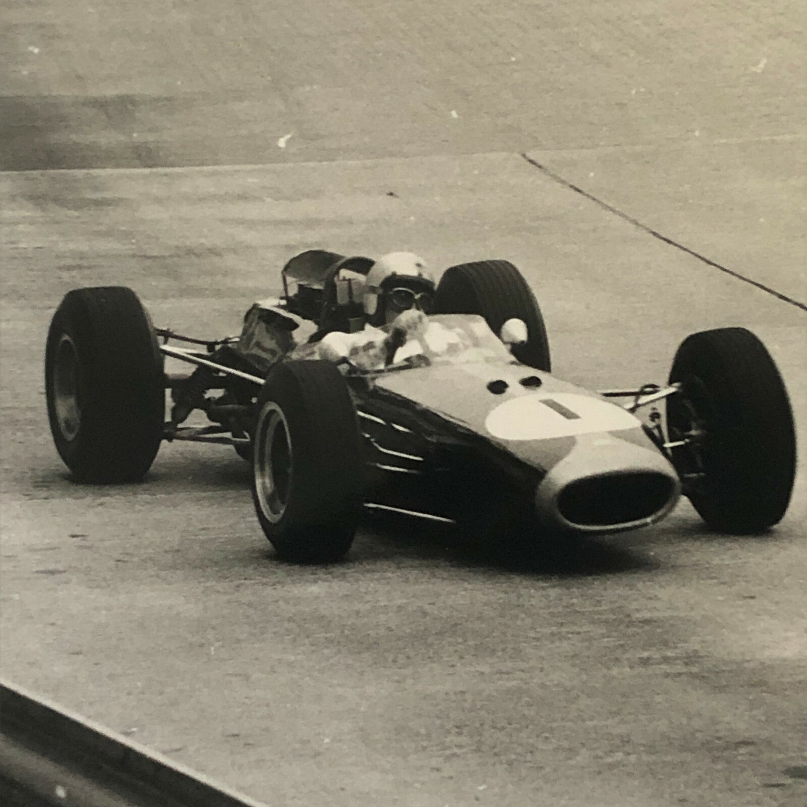 Vintage Grand Prix Racing Car Driver Photo Photograph Print 