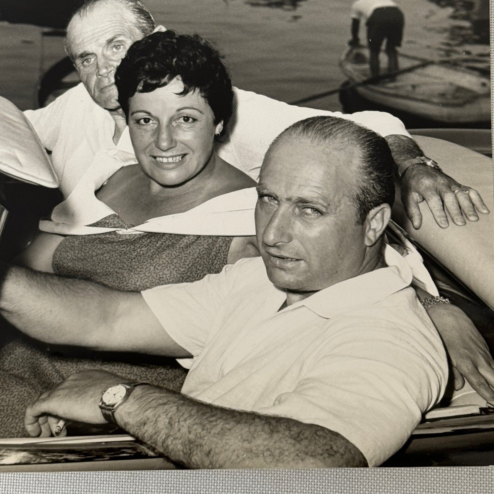 Juan Manuel Fangio Retirement Vacation Holiday Italian Press Photo F1 Racing
