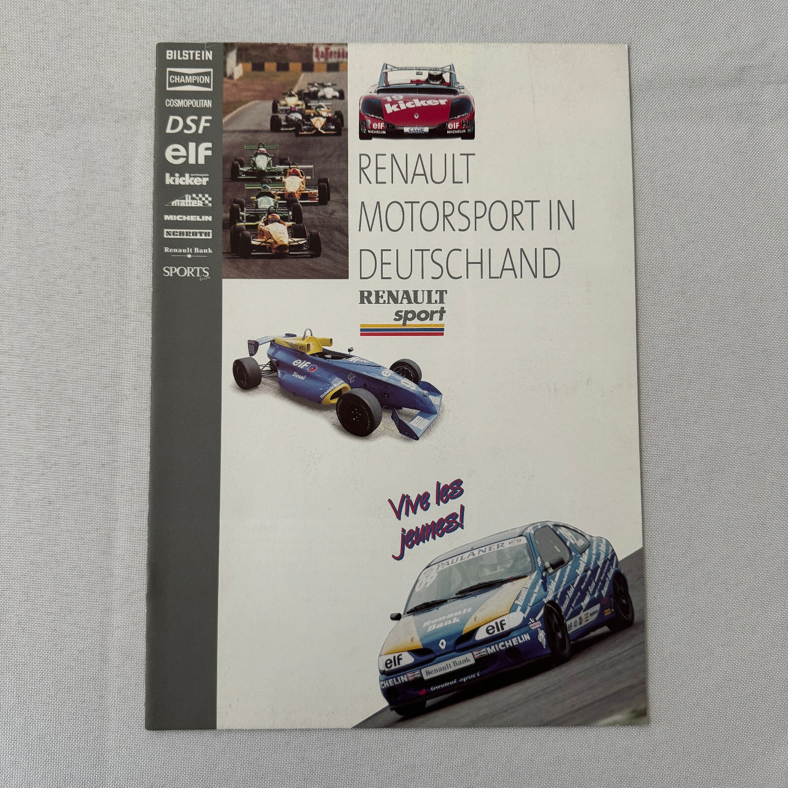 Renault Sport Racing Brochure GERMAN TEXT Renault Megane Cup Sport Spider +