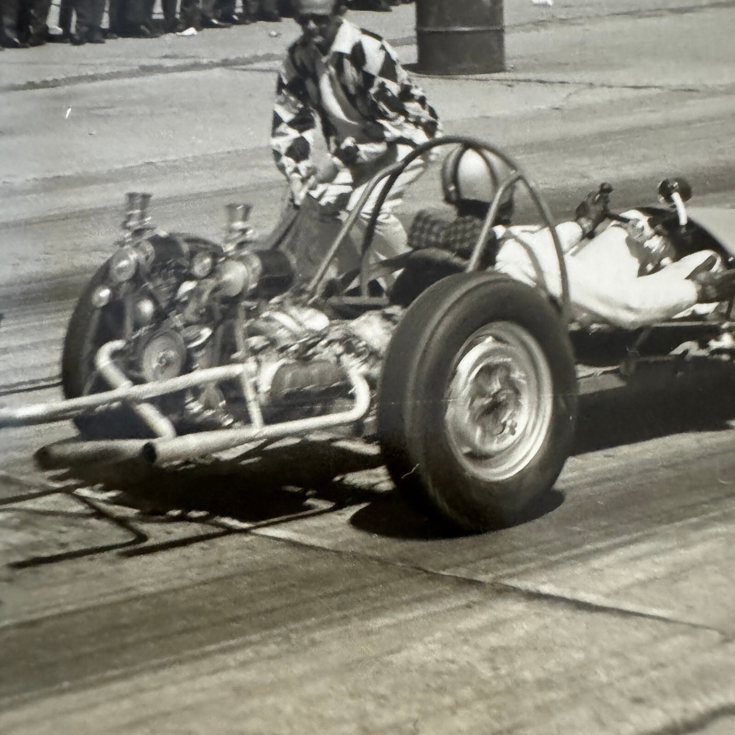 Vintage Drag Racing Car Photo Photograph Print