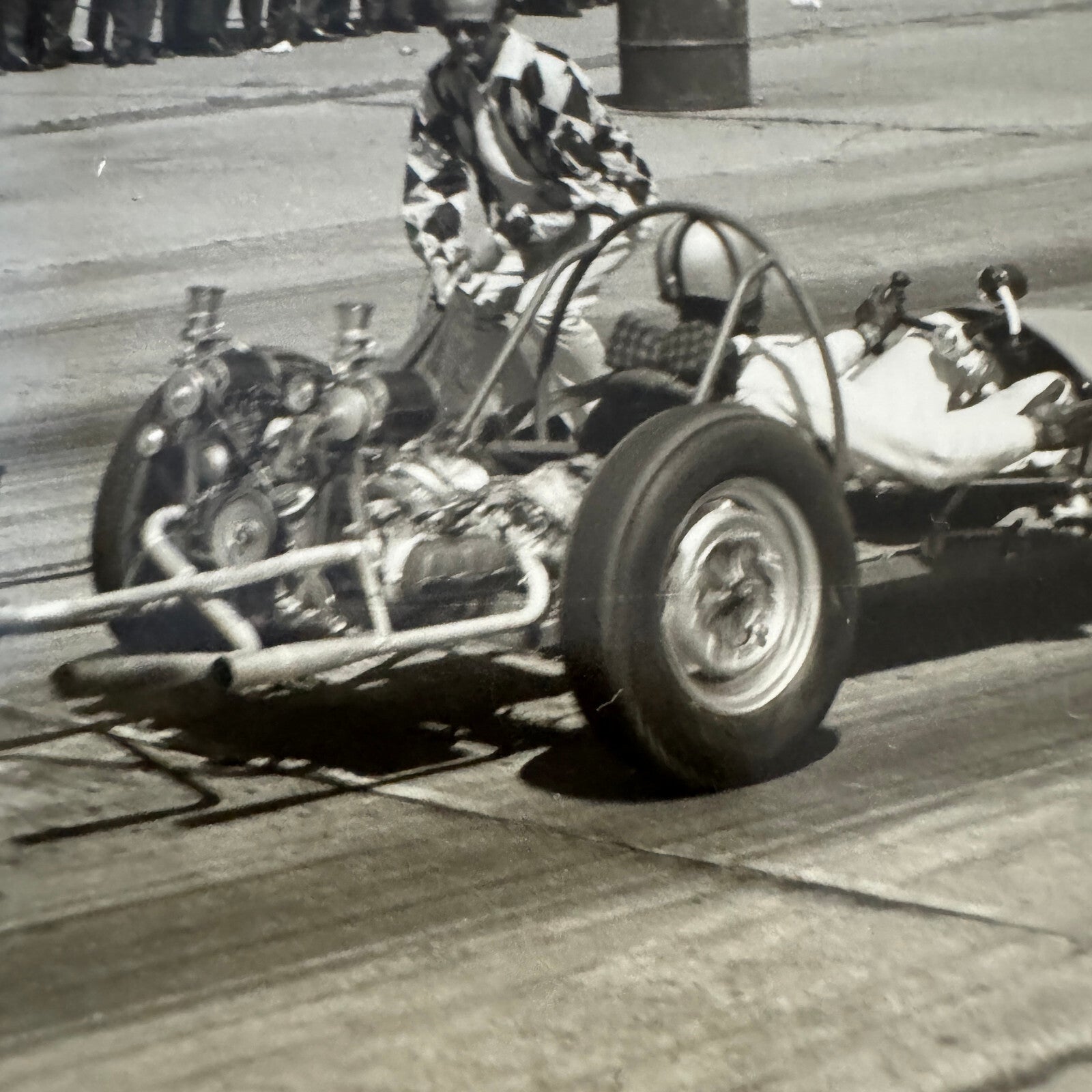 Vintage Drag Racing Car Photo Photograph Print