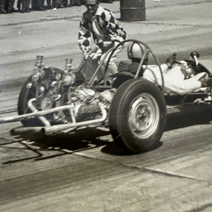 Vintage Drag Racing Car Photo Photograph Print