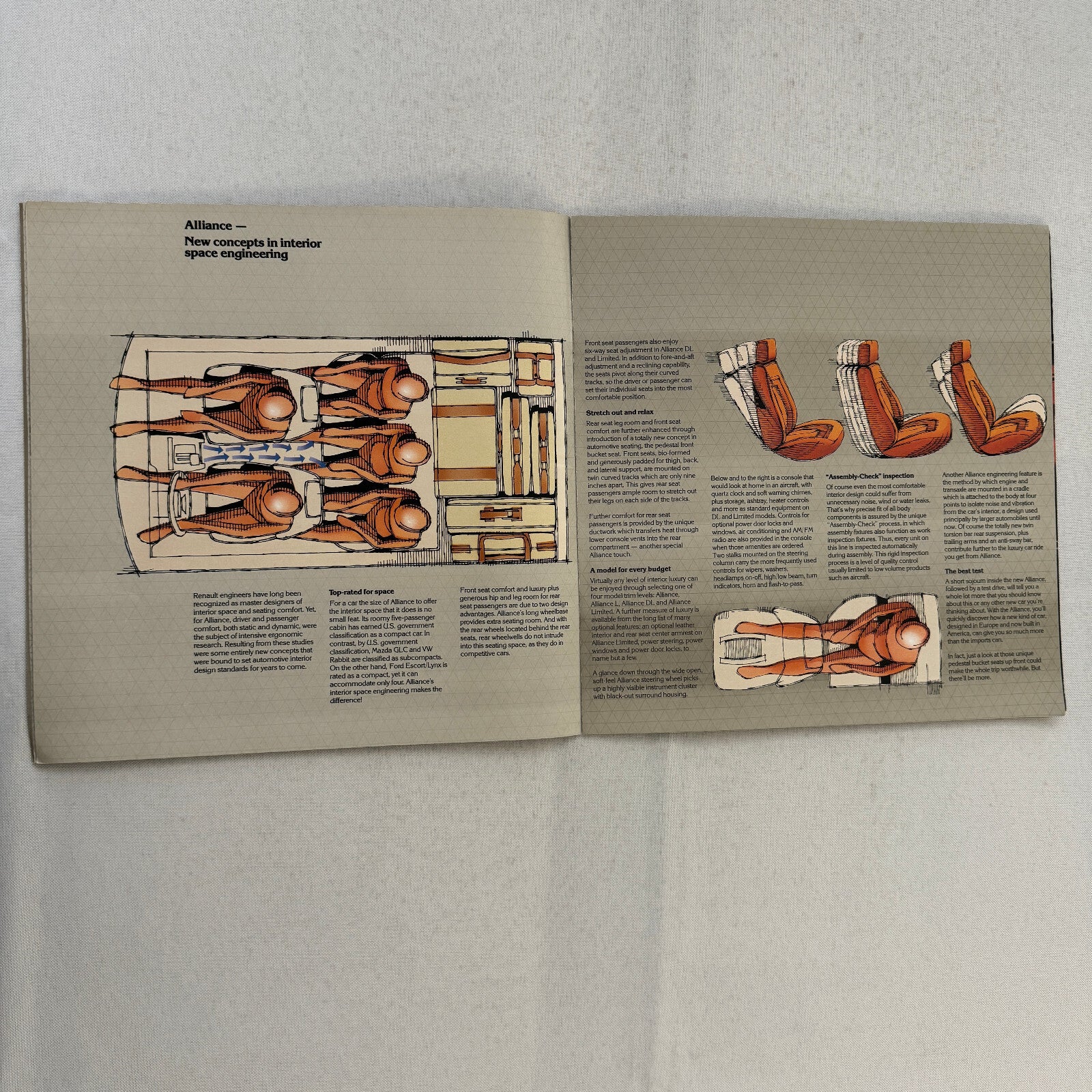 1983 Renault Alliance Car Sales Brochure Catalog Advertising Limited L DL