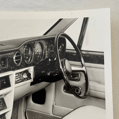 Rolls Royce Silver Spirit Car Interior Factory Press Photo Photograph