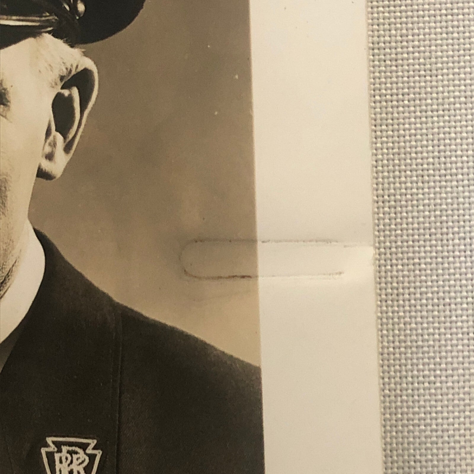 PRR Pennsylvania Railroad Employee Portrait Photo Photograph Train Rail Railway