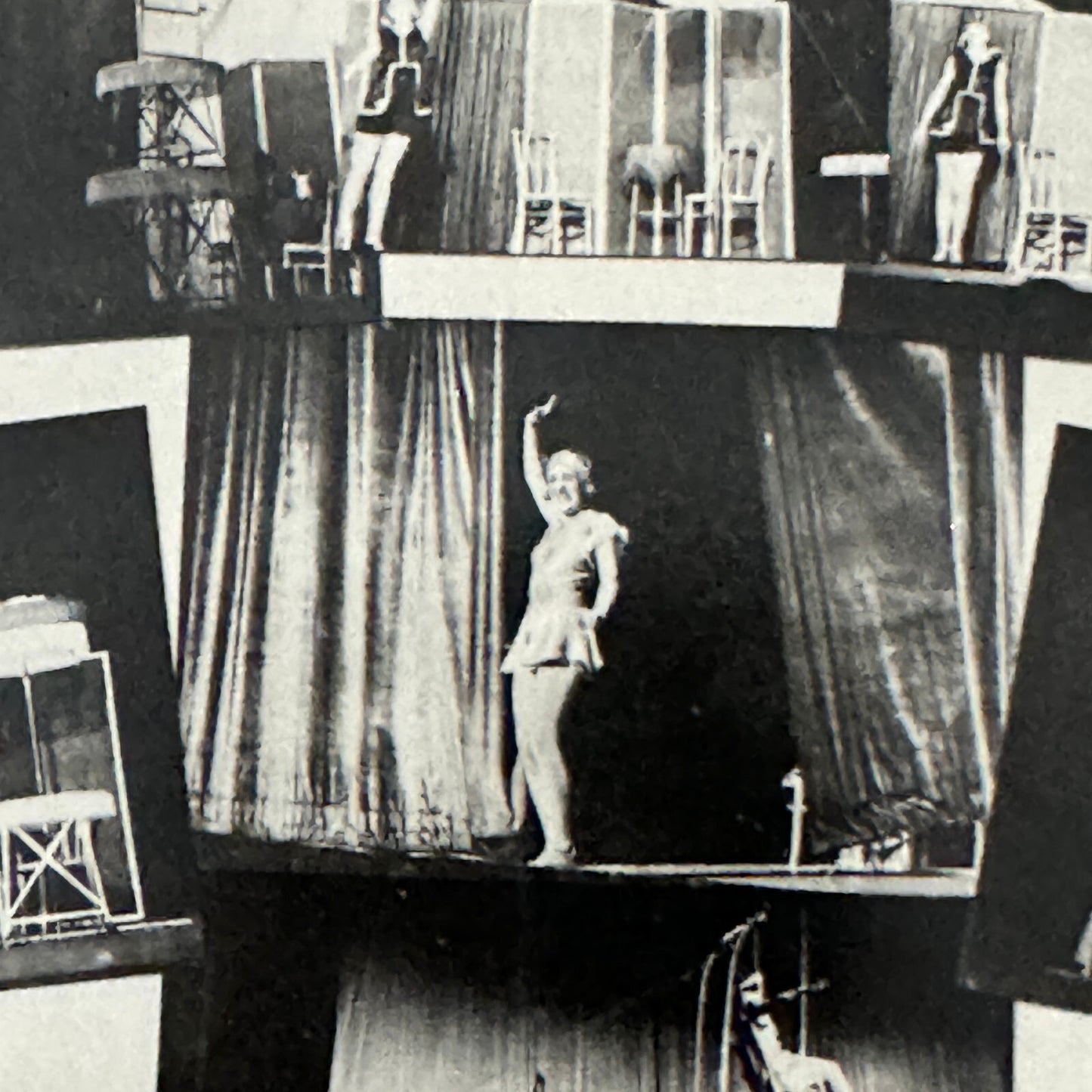 Vintage Circus Acrobat Balancing Act Postcard Post Card Lilian Ariston Company