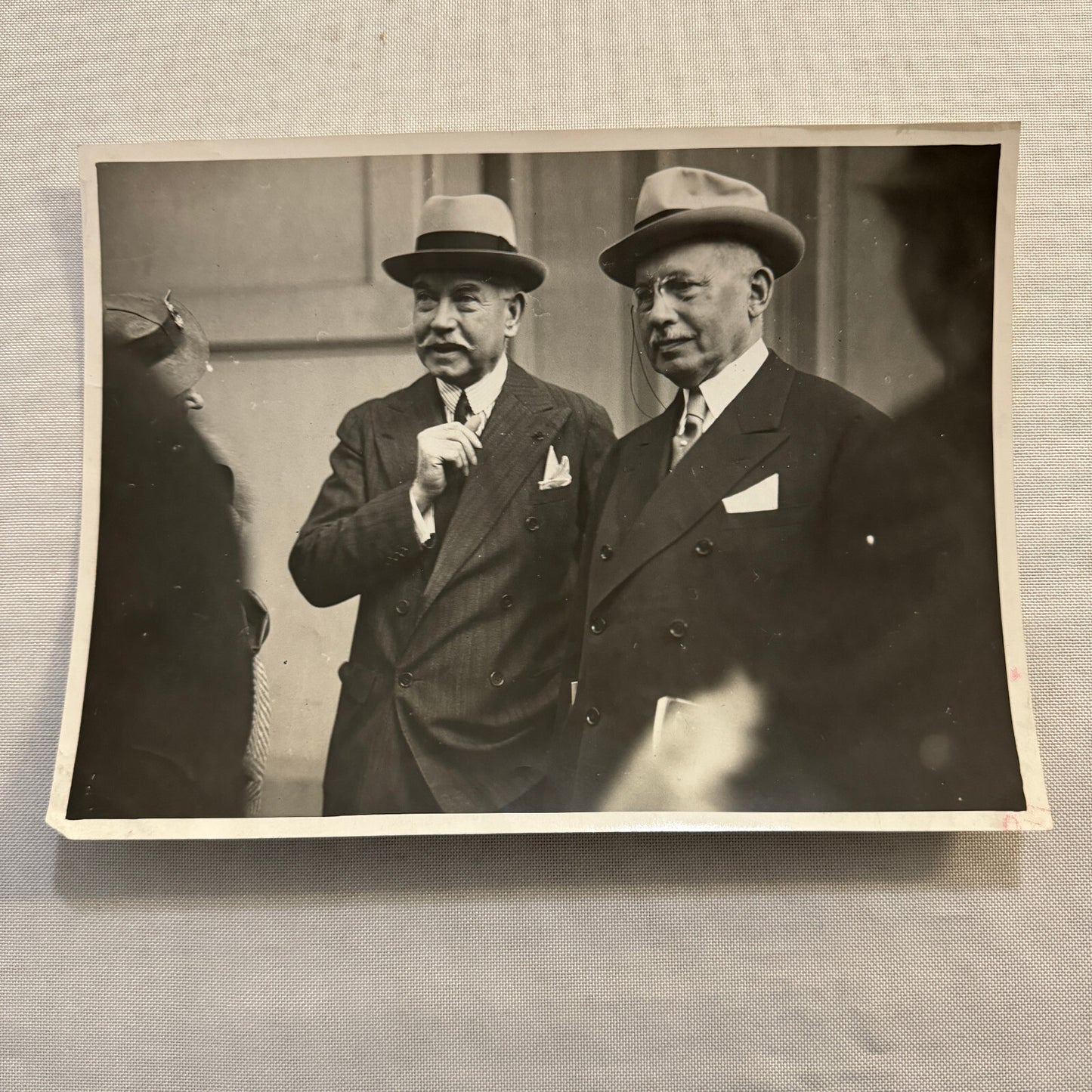 Vintage Press Photo Photograph Judge Gardner Friends of Lafayette Paris France