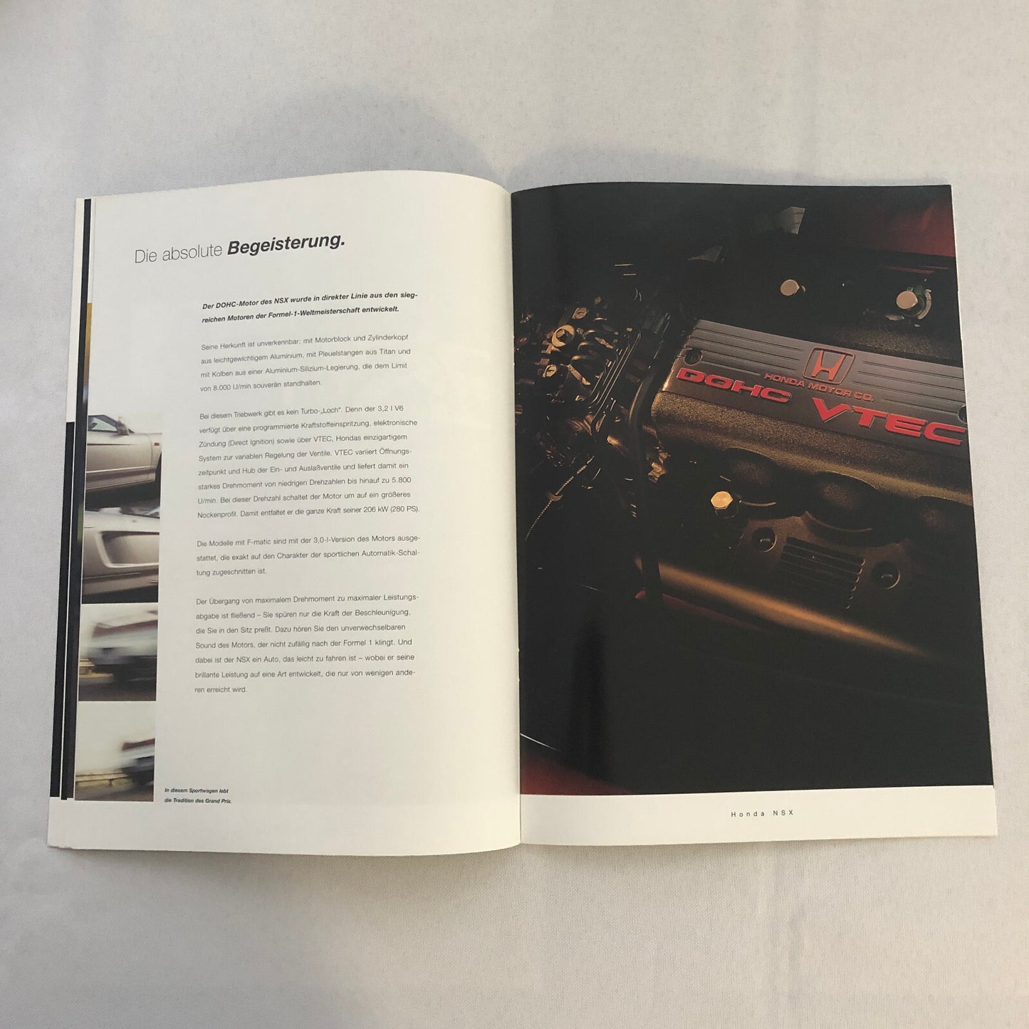 Honda NSX Car Sales Brochure GERMAN Text European Market