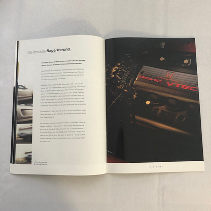 Honda NSX Car Sales Brochure GERMAN Text European Market