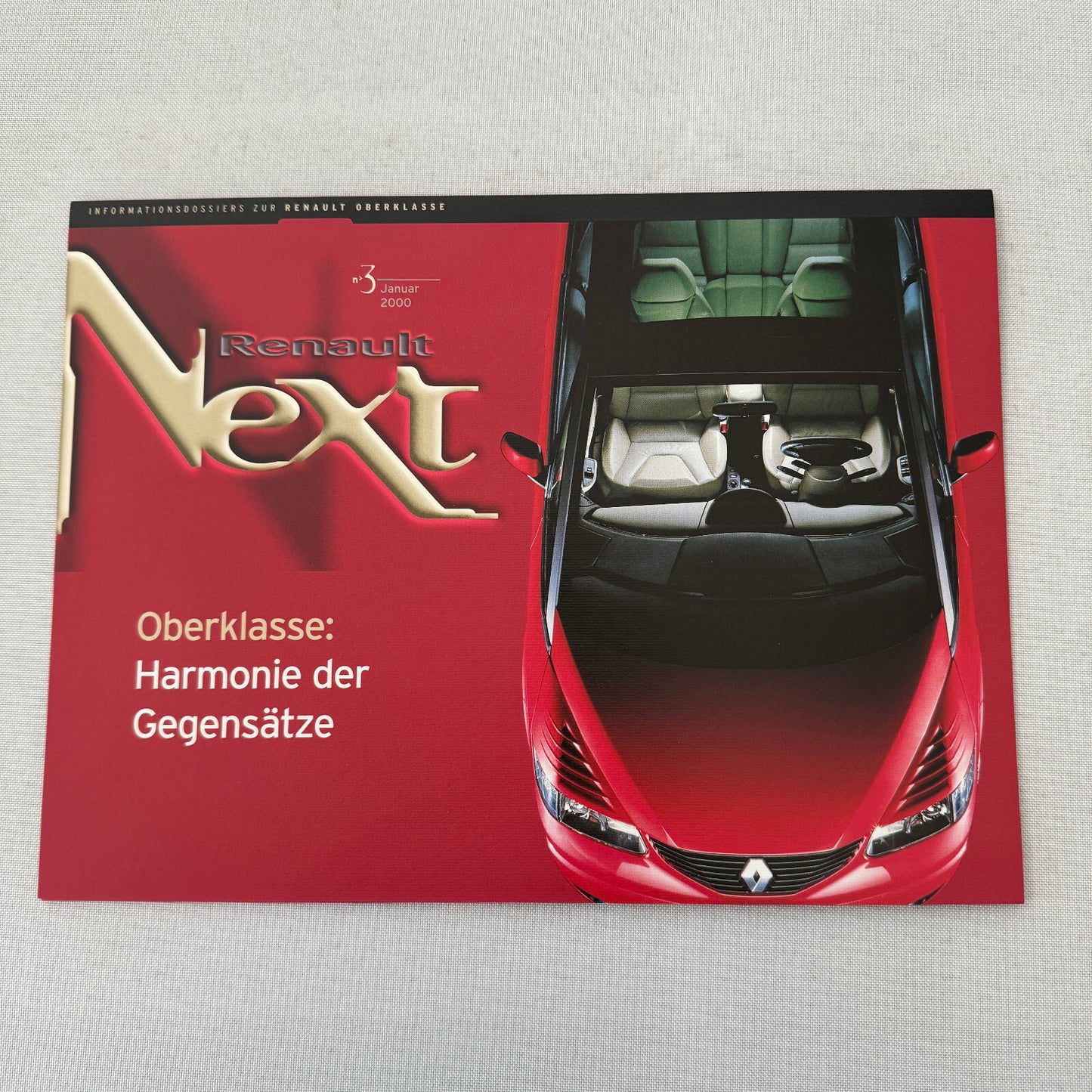 2000 Renault Next Factory Brochure Magazine German Text Concept Cars