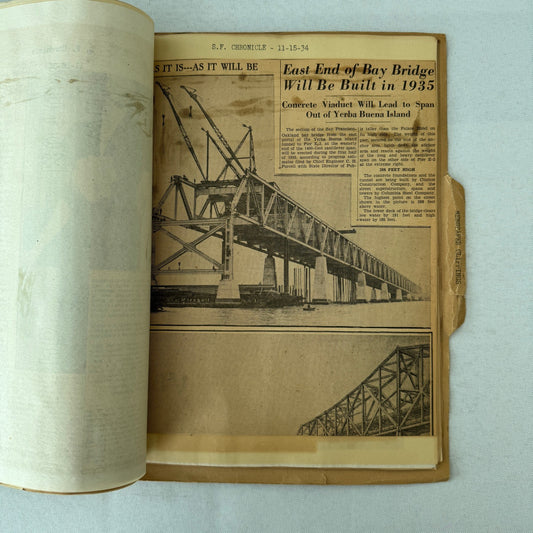 California Civil Engineering Highway Road Construction SCRAPBOOK 1934 1935
