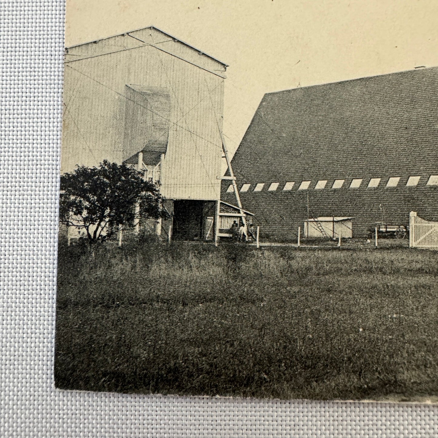 Vintage Zeppelin Airship Dirigible Hangar Building Postcard Post Card French