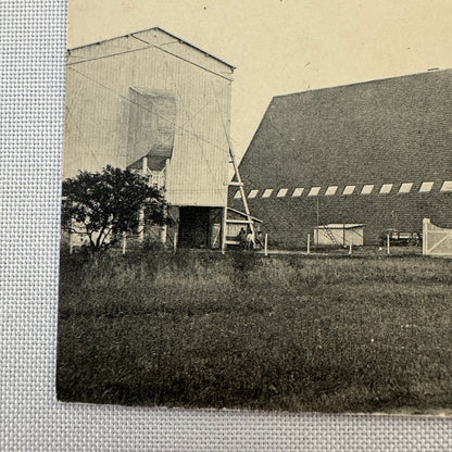 Vintage Zeppelin Airship Dirigible Hangar Building Postcard Post Card French