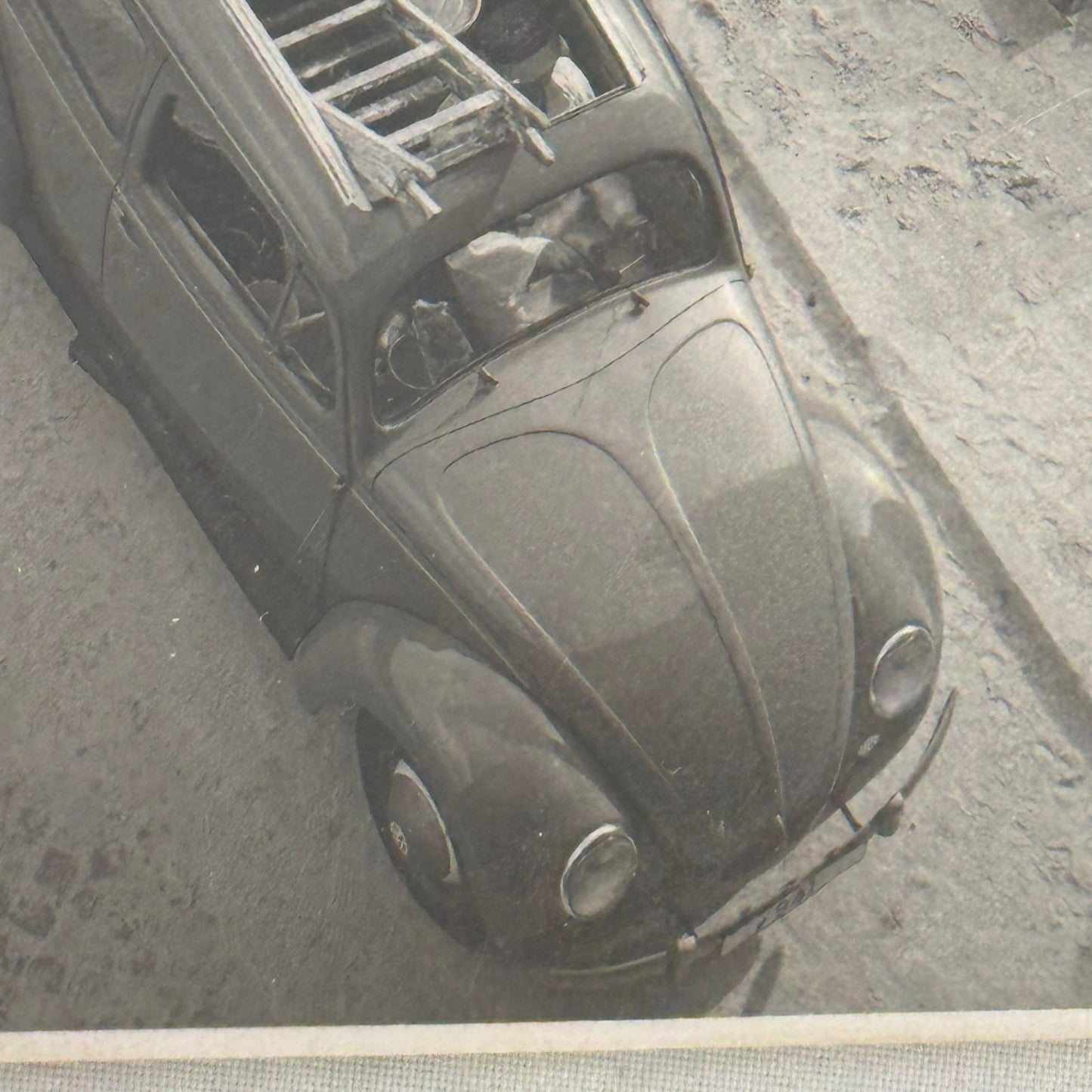 Vintage Volkswagen Beetle Convertible Photo Photograph Print