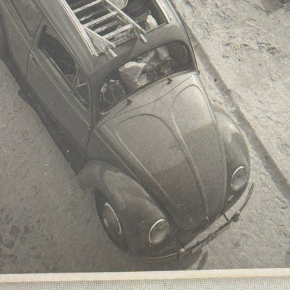 Vintage Volkswagen Beetle Convertible Photo Photograph Print
