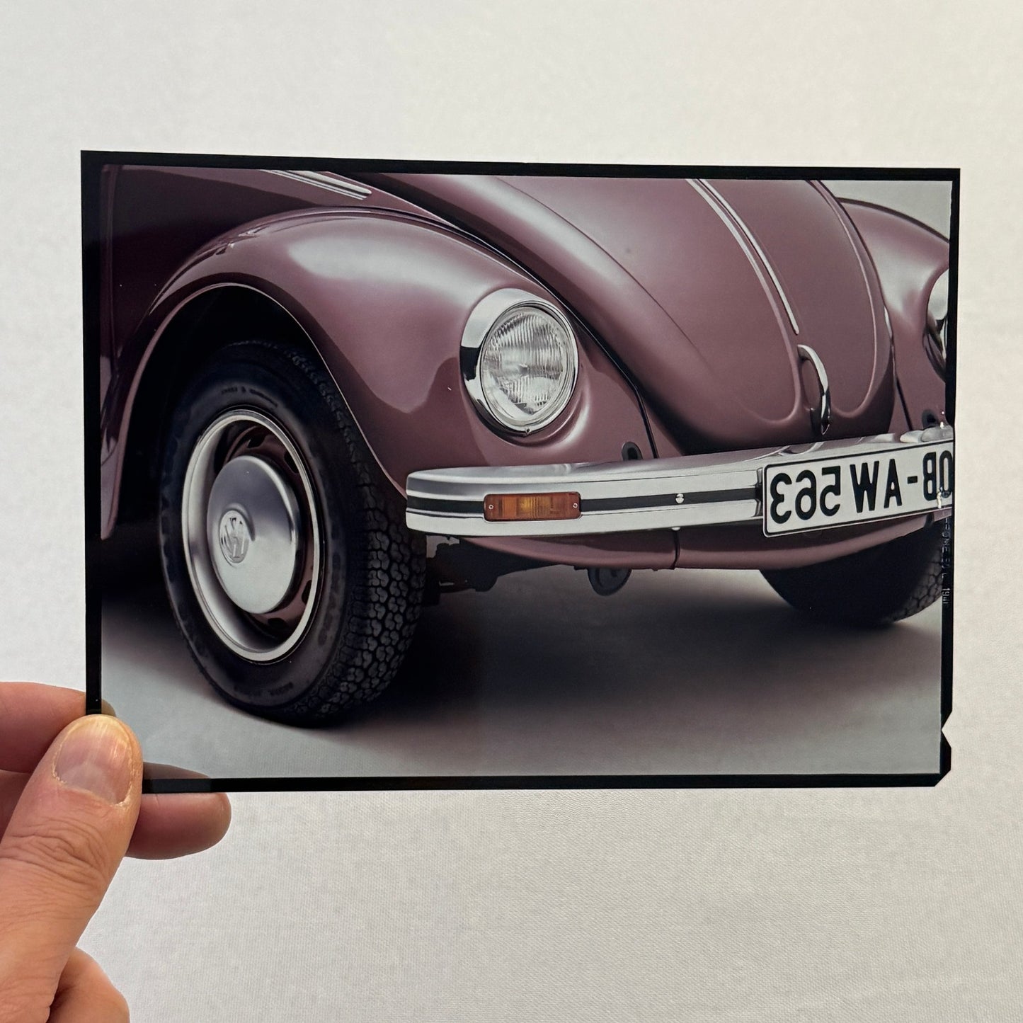 Vintage Volkswagen VW Beetle Bug Car Film Transparency Photo