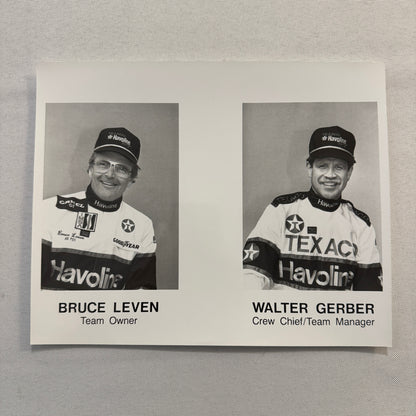 1990 Texaco Racing Team Indy CART Press Kit Brochure Photos Dominic Dobson