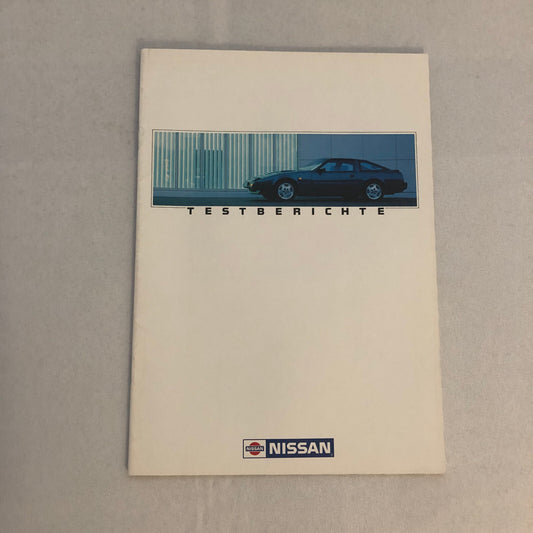 Vintage Nissan 300ZX Sales Brochure Catalog European Market GERMAN Road Test