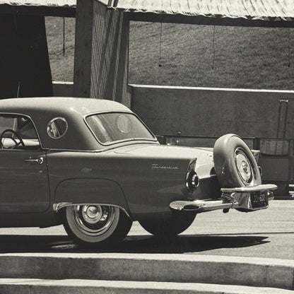 Vintage 1956 Ford Thunderbird Car Automobile Photo Photograph Modern Print