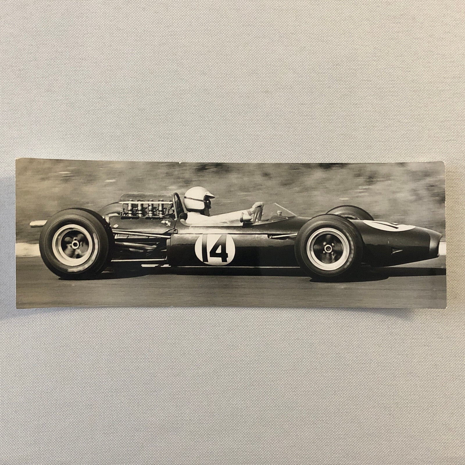 Racing Photo Photograph Denis Hulme Brabham Car 1965