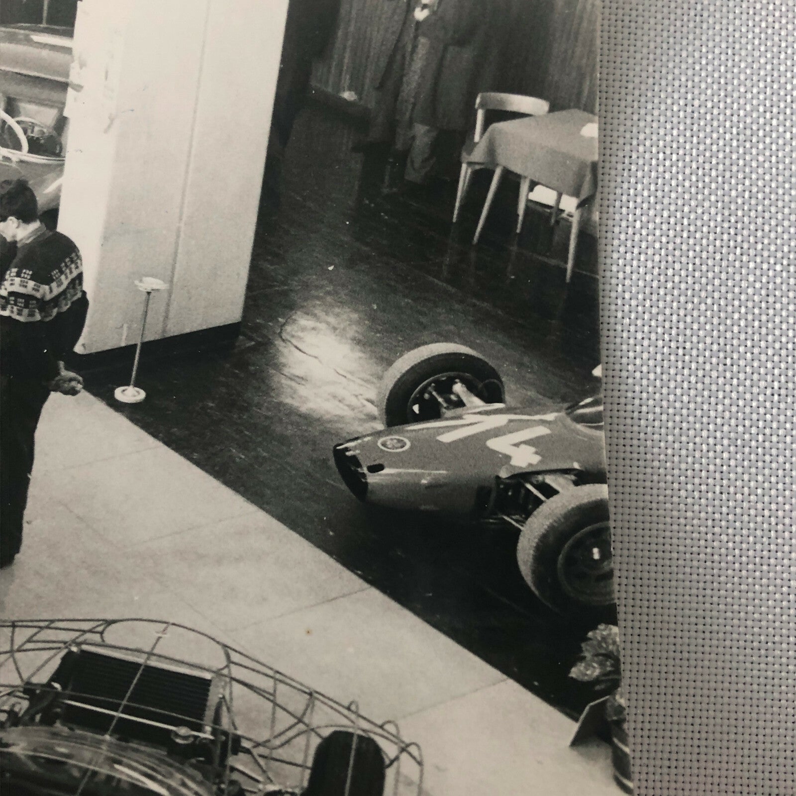 Vintage 1960s Italian Racing Car Exhibit Show Photograph Photo 