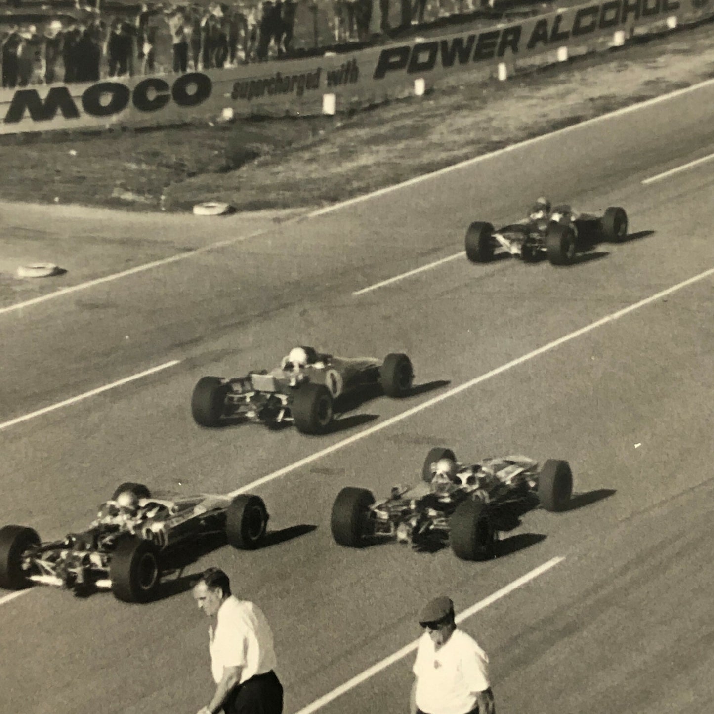 Vintage Racing Car Photo Photograph - Grid Start 