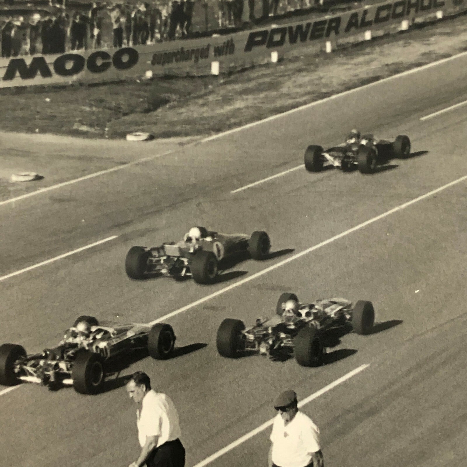 Vintage Racing Car Photo Photograph - Grid Start 