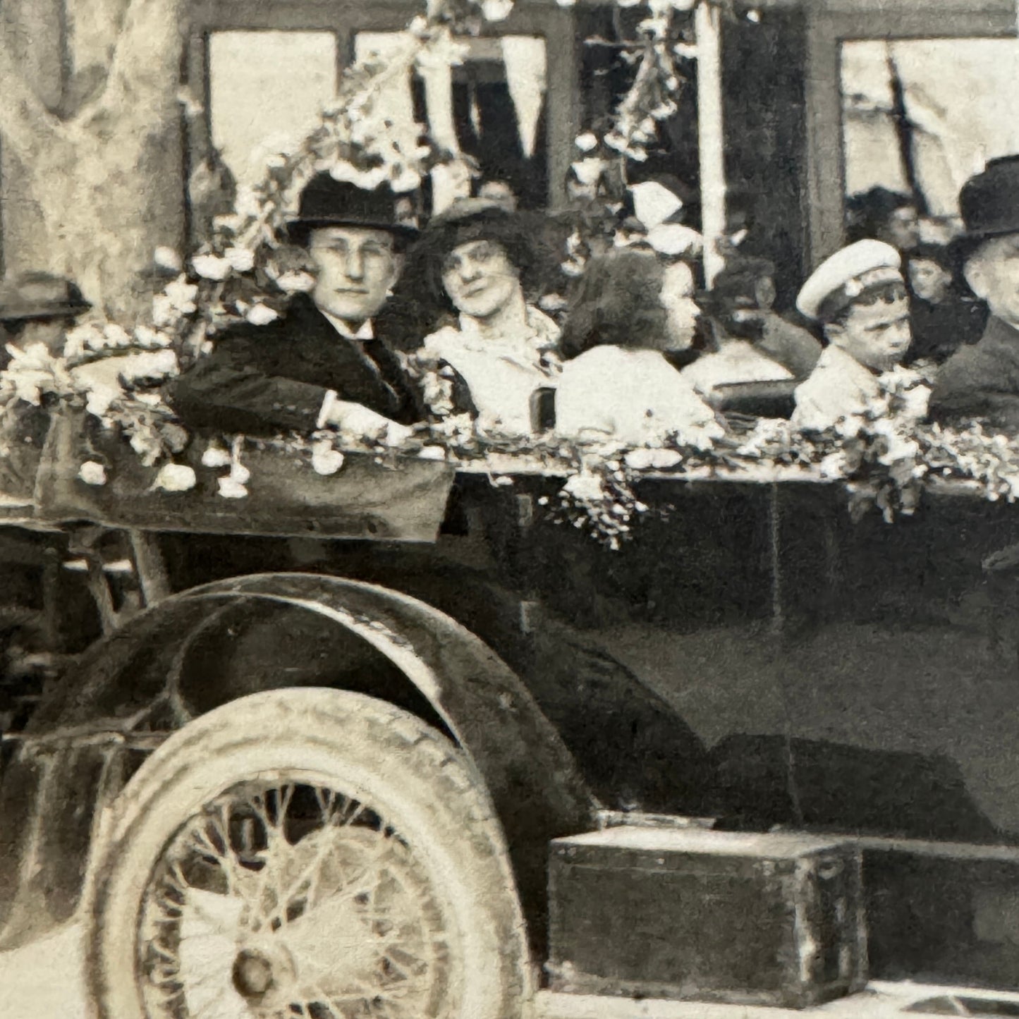 Vintage Car Photo Postcard Post Card RPPC Real Photo Postcard Automobile French
