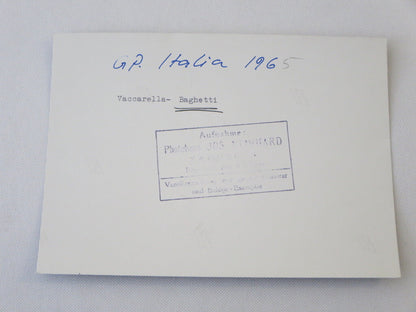 Vintage 1965 Italian Grand Prix Racing Photo Photograph - Vaccarella Baghetti