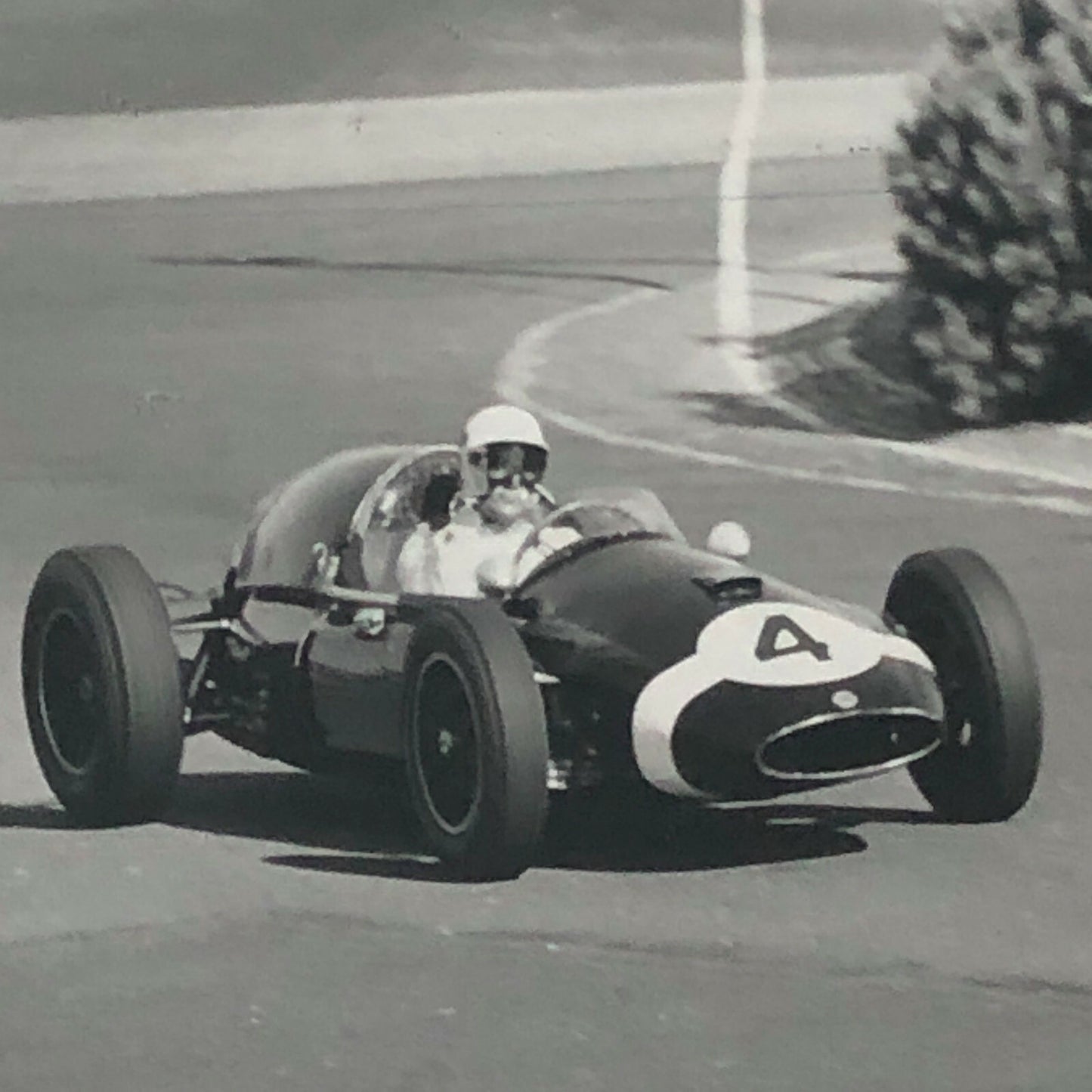 Vintage Sitrling Moss Racing Photo Photograph Bernard CAHIER