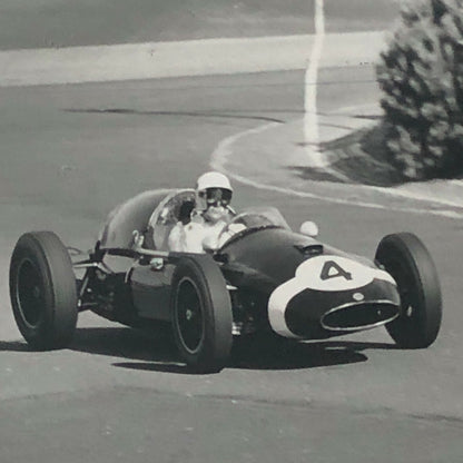 Vintage Sitrling Moss Racing Photo Photograph Bernard CAHIER