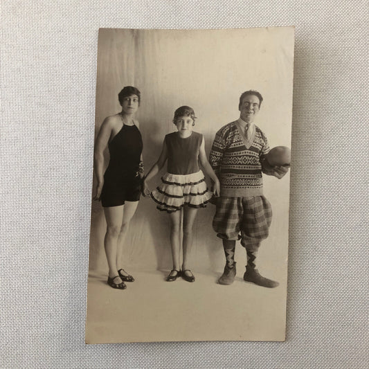 Circus Performer Clown Real photo Postcard Post Card RPPC