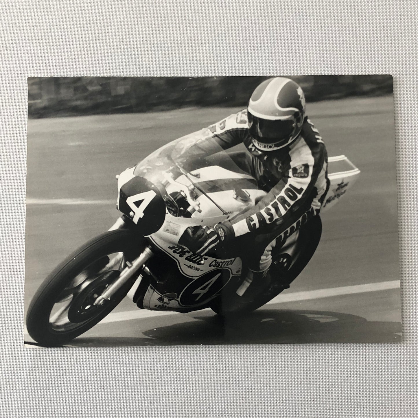 Vintage Motorcycle Racing Photo photograph Race Bike