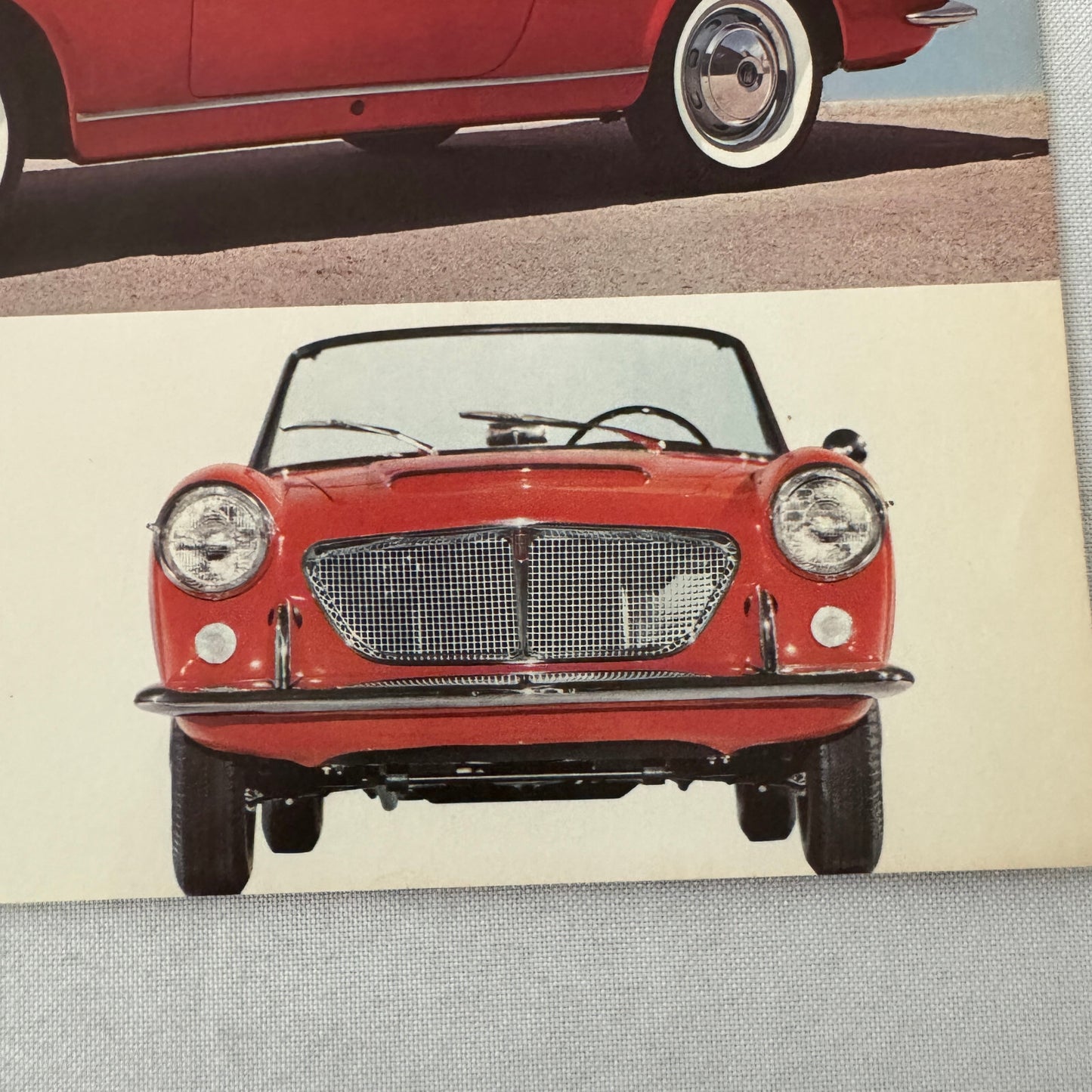 Fiat 1200 Spider Roadster Car Sales Brochure Advertising Vintage