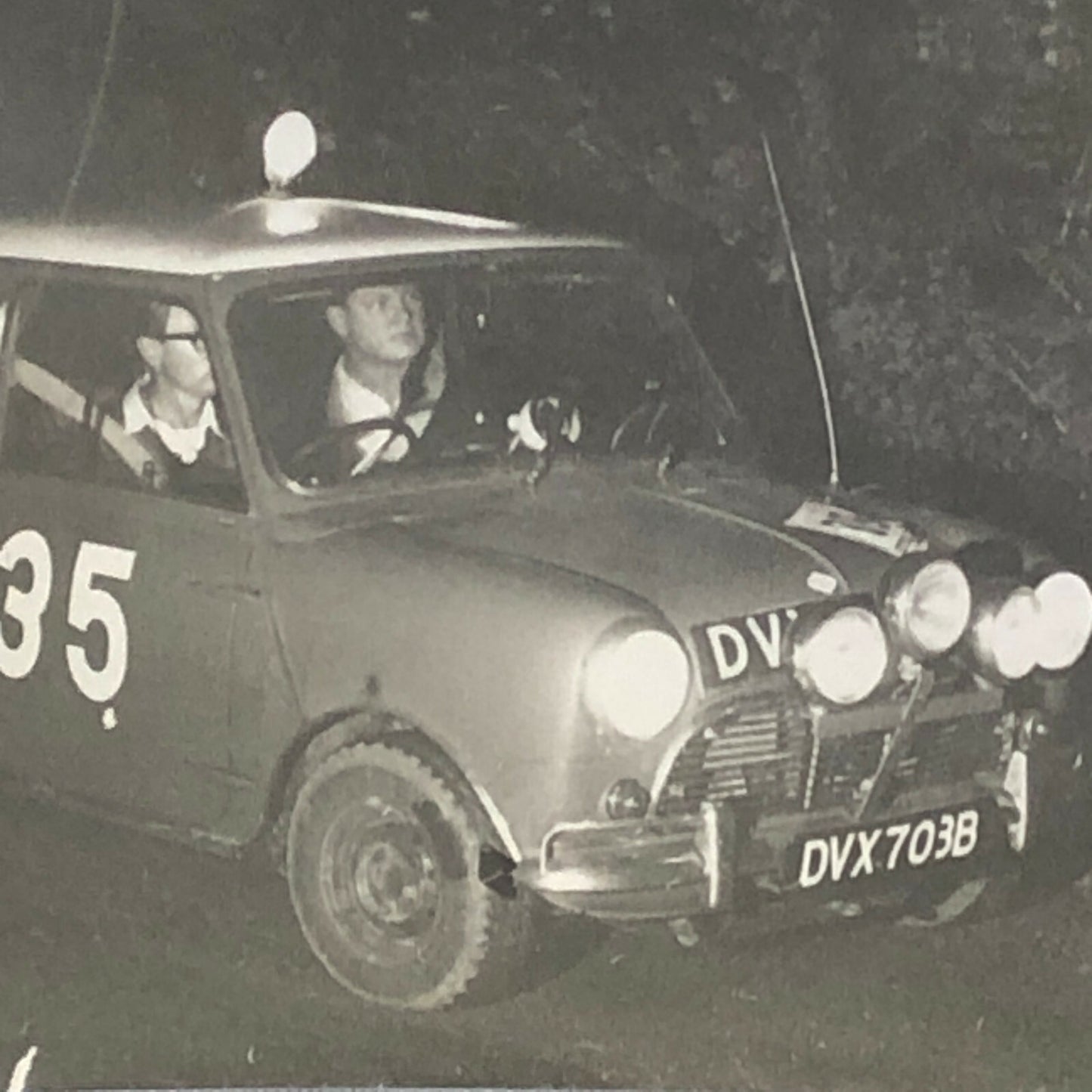 Vintage MINI Racing Car Photo Photograph Print Rally Car ? 