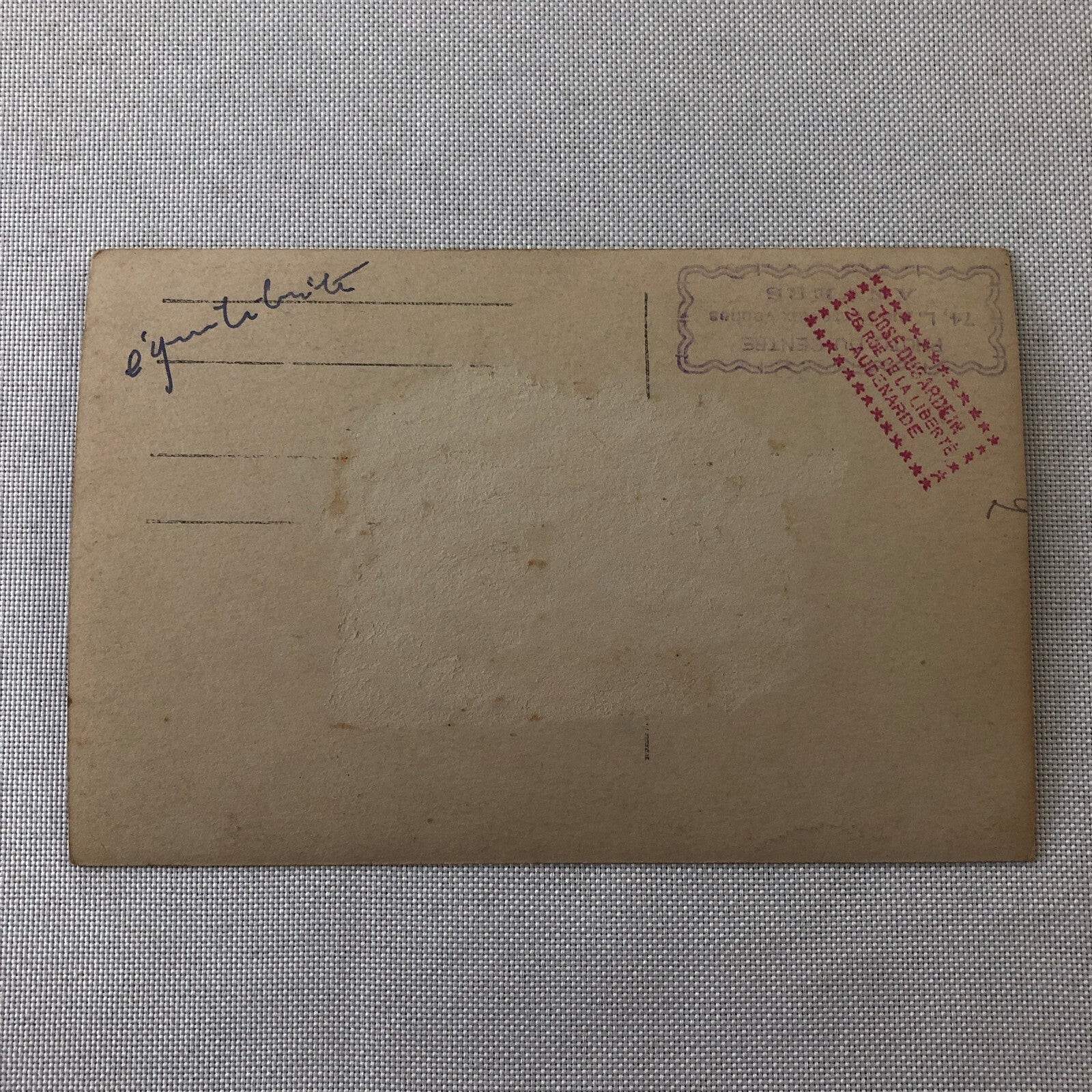 Circus Performer Real Photo Postcard Post Card RPPC Photograph French