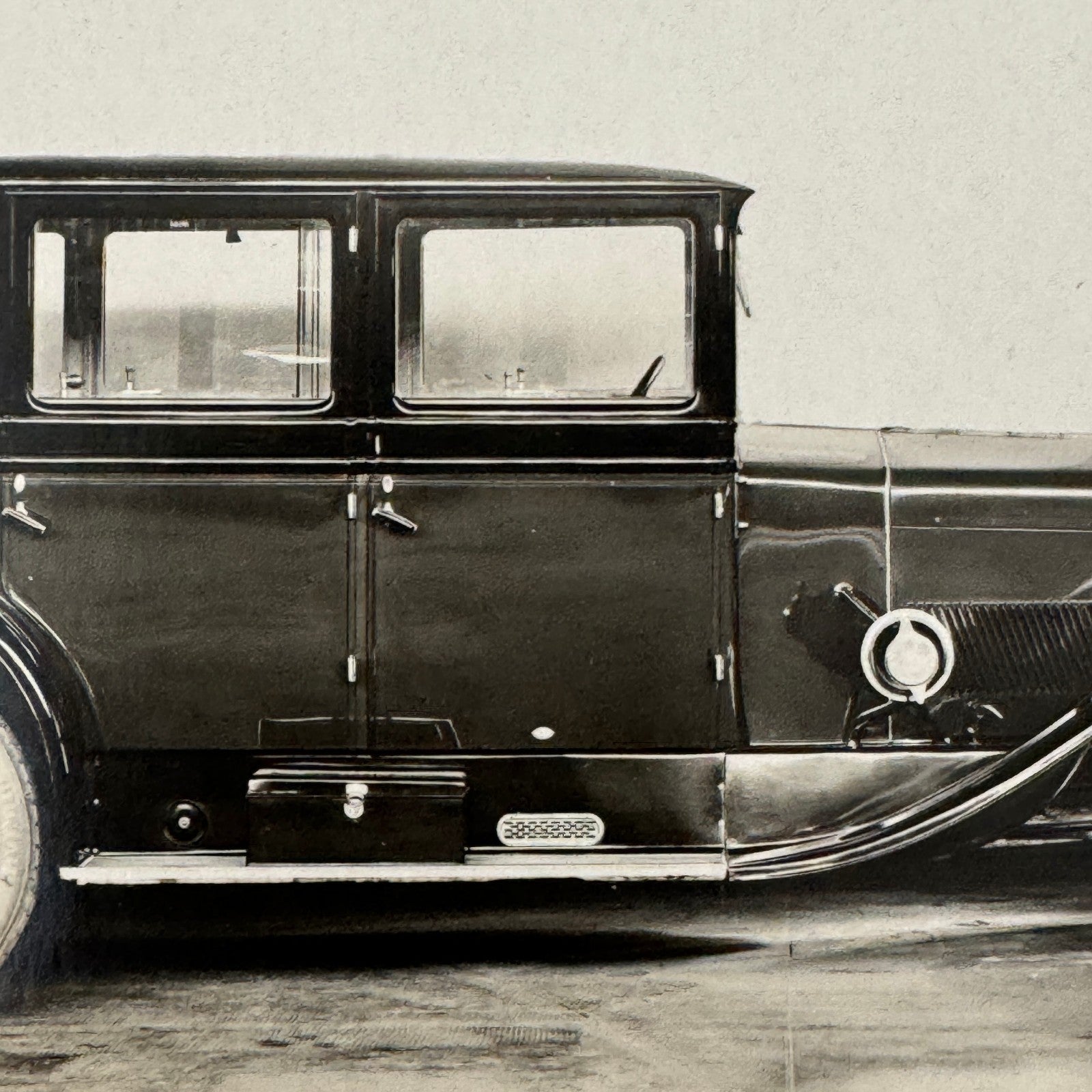 Vintage Automobile Photo Photograph Print Unidentified European