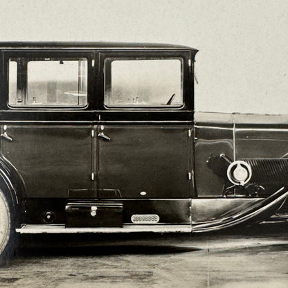 Vintage Automobile Photo Photograph Print Unidentified European